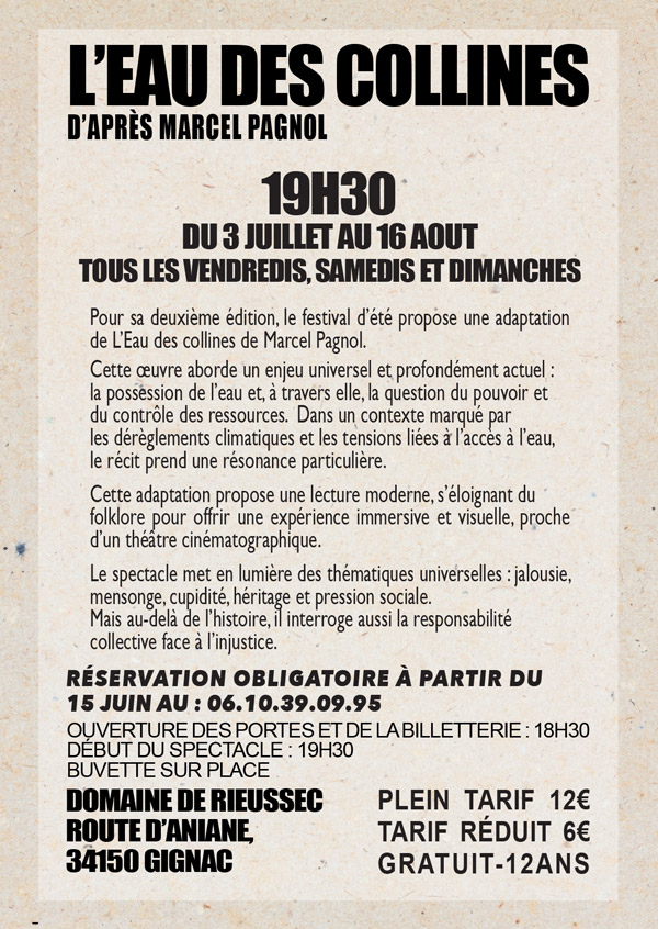 L'eau des collines - 2026